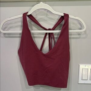 Aerie Sports Bra in Mauve Color